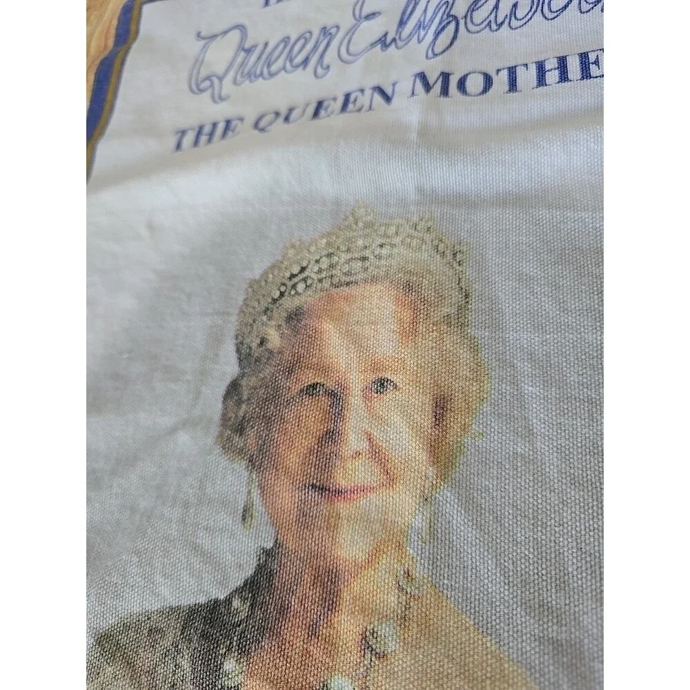 Vintage Her Majesty Queen Elizabeth 100th Birthday cotton Tea Kitchen Towel